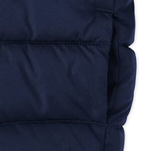 The Children's Place Baby Boys Toddler Medium Weight Puffer Jacket, Wind, Water-Resistant, Navy, 3T