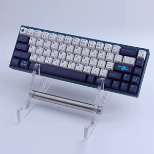 JOMKIZ PBT Keycaps, 134 Keys Blue Moon Dye Sublimation Cherry Profile Keycaps with 7U Spacebar Japanese Keycap Set for MX Switches Mechanical Keyboards