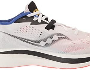 Saucony Men's Endorphin Pro 2 Sneaker, White/Black/Vizi, 11