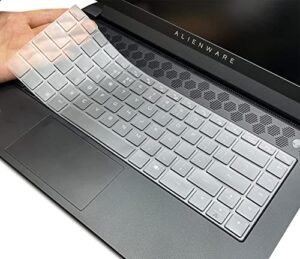 keyboard cover for dell alienware m15 r6 & m15 r5 gaming laptop, dell alienware x16 m16 m1, dell alienware x15 r1 & x17 r1, dell g16 7630 7620 gaming laptop keyboard skin cover protector, tpu