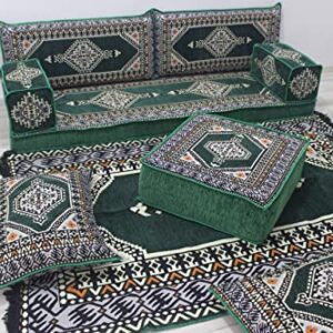 Large Arabic Sofa Set, Traditional Floor Cushions, Moroccan Sofa, Arabic Diwan, Pallet Sofa, Sofas for Living Room, Sofa Bed, Armchairs (Sofa Full Set)