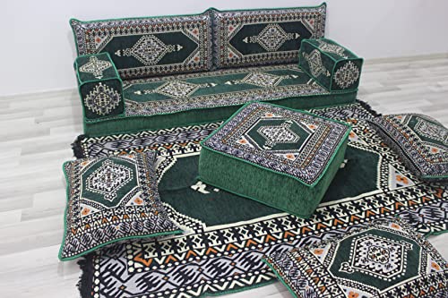 Large Arabic Sofa Set, Traditional Floor Cushions, Moroccan Sofa, Arabic Diwan, Pallet Sofa, Sofas for Living Room, Sofa Bed, Armchairs (Sofa Full Set)