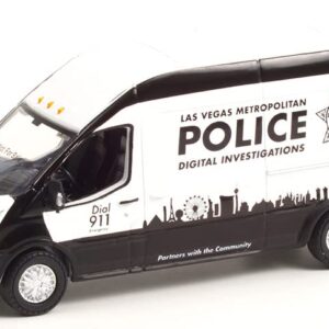 Greenlight 53040-E Route Runners Series 4 - 2019 Transit LWB High Roof - Las Vegas Metropolitan Police Digital Investigations 1/64 Scale