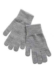 gap womens basic glove medium grey onesize