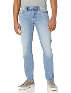 gap mens slim taper fit jeans, light wash, 30w x 32l us