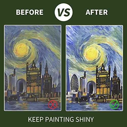 SEVENWELL Paint by Numbers Sealer 120ml, Oil Number Painting Accessories Permanent Hold & Shine Effect Sealer for Adults Beginners Including Brush (4 Oz)