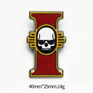 Starforged Compatible with Warhammer 40k Heraldries of the Chapters theme colored shield Pin1 PC