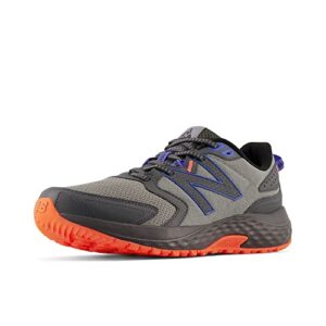 new balance men's 410 v7 running shoe, harbor grey/blacktop/bright lapis, 13