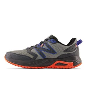 New Balance Men's 410 V7 Running Shoe, Harbor Grey/Blacktop/Bright Lapis, 13