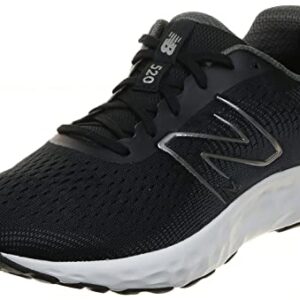 New Balance Men's 520 V8 Running Shoe, Black/White, 9 Wide