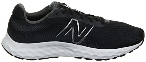 New Balance Men's 520 V8 Running Shoe, Black/White, 9 Wide