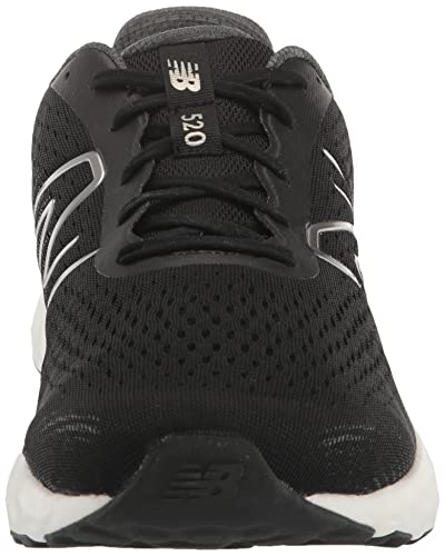 New Balance Men's 520 V8 Running Shoe, Black/White, 9 Wide