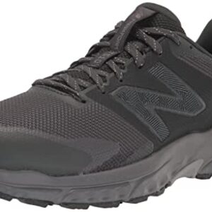 New Balance Men's Fresh Foam 510 V6 Trail Running Shoe, Black/Grey Matter/Magnet, 10.5