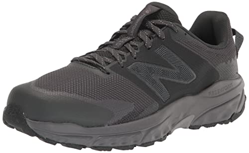 New Balance Men's Fresh Foam 510 V6 Trail Running Shoe, Black/Grey Matter/Magnet, 10.5