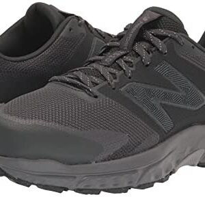 New Balance Men's Fresh Foam 510 V6 Trail Running Shoe, Black/Grey Matter/Magnet, 10.5