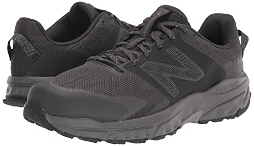 New Balance Men's Fresh Foam 510 V6 Trail Running Shoe, Black/Grey Matter/Magnet, 10.5