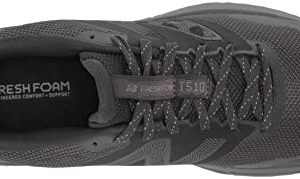 New Balance Men's Fresh Foam 510 V6 Trail Running Shoe, Black/Grey Matter/Magnet, 10.5