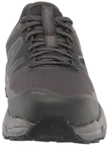 New Balance Men's Fresh Foam 510 V6 Trail Running Shoe, Black/Grey Matter/Magnet, 10.5