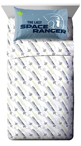 Jay Franco Disney Pixar Lightyear Space Command 7 Piece Full Size Bed Set - Includes Comforter & Sheet Set - Bedding Features Buzz - Super Soft Kids Fade Resistant Microfiber