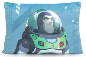 jay franco disney pixar lightyear decorative pillow - super soft throw plush pillow features buzz - measures 10 x 14 inches (official disney pixar product)