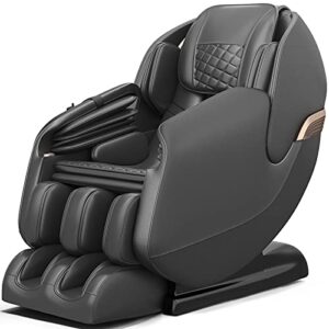 real relax massage chair, full body zero gravity sl track shiatsu massage recliner chair with shortcut key body scan heat foot roller, ps3100 black