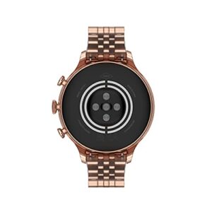 Fossil Women's Gen 6 42mm Stainless Steel Touchscreen Smart Watch, Color: Rose Gold (Model: FTW6077V) (Renewed)