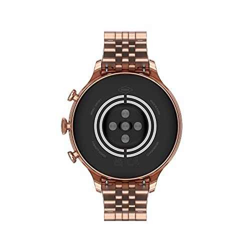 Fossil Women's Gen 6 42mm Stainless Steel Touchscreen Smart Watch, Color: Rose Gold (Model: FTW6077V) (Renewed)