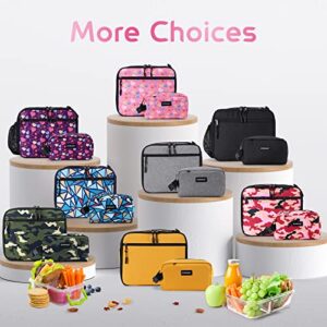 Freezable Lunch Bag,Lunch Box with Ice Packs,Small Cooler Lunch Box with Detachable Ice Packs,Small Insulated Cooler Bag,Freezable Lunch Bags with Durable Zippers,Freezable Lunch Box For School/Work