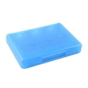 gatuida 28 in 1 game card case box for nds ndsi ndsill 2ds 3ds 3dsll/ xl (blue)