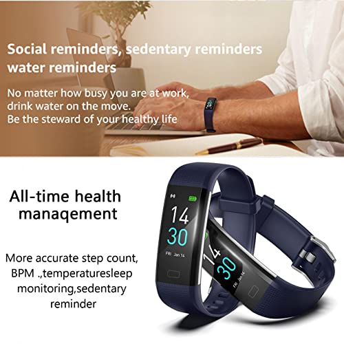 Smart Watch - Blood Pressure Monitor Activity Fitness Tracker with Heart Rate Monitor Smart Watch Compatible with iPhone Samsung Android iOS IP68 Screen Birthday Gifts for Women Men