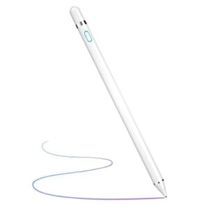 stylus pens for touch screens,1.5mm fine point rechargeable active pencil digital pencil capacitive pen compatible with i-phone i-pad and other tablets (white)