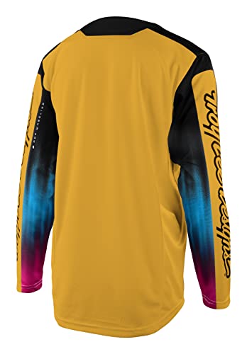 Troy Lee Designs Cycling MTB Bicycle Mountain Bike Jersey Shirt for Youth, Sprint Jersey (Golden, SM)