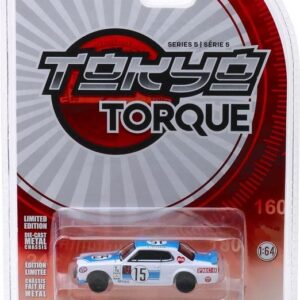 Greenlight 47030-C Tokyo Torque Series 5 - 1972 Skyline 2000 GT-R - #15 K. Takahashi 1972 Fuji 300km Speed Race 1/64 Scale