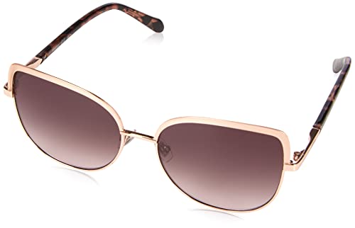 Fossil Women's Female Sunglasses Style FOS 3126/G/S Cat Eye, Red Gold/Brown Gradient, 56mm, 16mm