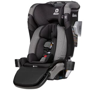 diono radian 3qxt+ firstclass safeplus 4-in-1 convertible car seat, rear & forward facing, safe plus engineering, 4 stage infant protection, 10 years 1 car seat, slim fit 3 across