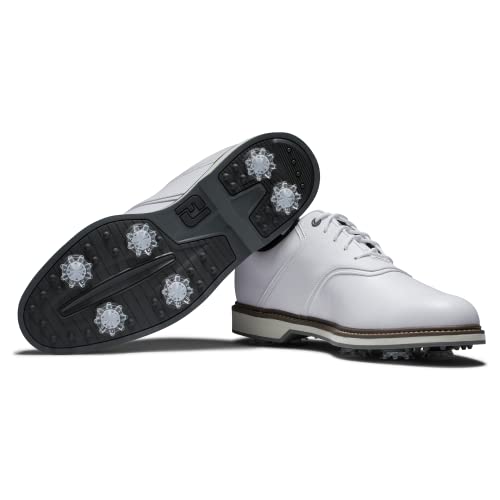 FootJoy Men's FJ Originals Golf Shoe, White/White, 11