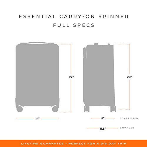 Briggs & Riley Spinners, Black, 22-inch Baseline Essential Carry-On