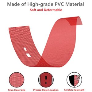 Dust Cover Net for PS5 Console, PS5 Heatsink Barrier Pets Hair Anti-dust Cover Dustproof for Playstation 5 Optical Drive Version/Digital Version Game Console Accessories.(Red)