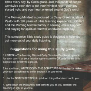 The Morning Mindset Daily Christian Devotional Companion Bible Study Guide & Prayer Journal: A complementary quiet time resource to accompany the daily podcast.