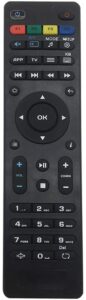 replacement iptv remote control mag255 for mag box remote control iptv set-top box ott tv box mag250 mag254 mag255 mag256 mag257 mag260 mag275 mag322 mag349 -the instructions are on the back
