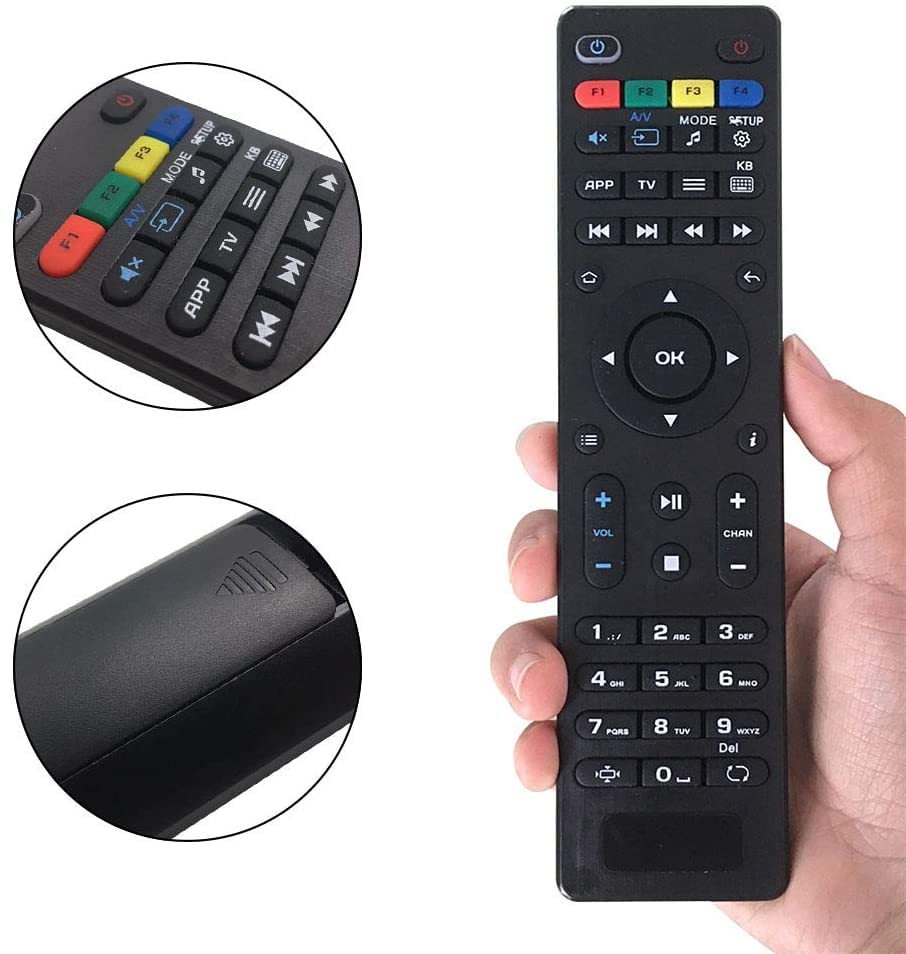 Replacement IPTV Remote Control MAG255 for MAG Box Remote Control IPTV Set-Top Box OTT TV Box MAG250 MAG254 MAG255 MAG256 MAG257 MAG260 MAG275 MAG322 MAG349 -The Instructions are on The Back