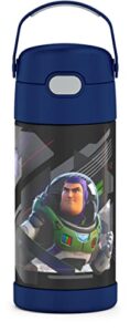 disney pixar lightyear thermos funtainer 12 ounce stainless steel vacuum insulated kids straw bottle