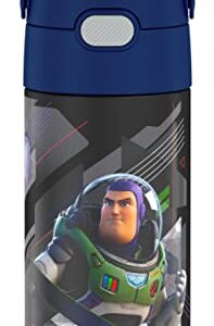 Disney Pixar Lightyear THERMOS FUNTAINER 12 Ounce Stainless Steel Vacuum Insulated Kids Straw Bottle