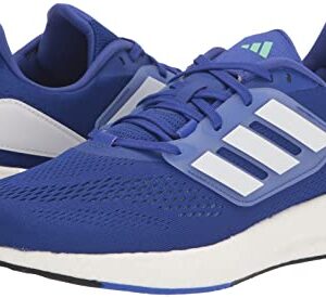 adidas Men's Pureboost 22 Running Shoe, Lucid Blue/White/Pulse Mint, 9