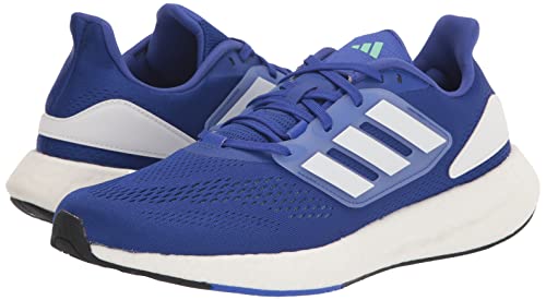 adidas Men's Pureboost 22 Running Shoe, Lucid Blue/White/Pulse Mint, 9