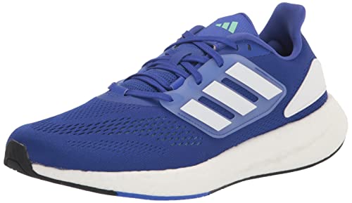 adidas Men's Pureboost 22 Running Shoe, Lucid Blue/White/Pulse Mint, 9