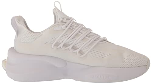 adidas Men's AlphaBoost V1 Running Shoe, White/White/Chalk White, 10.5