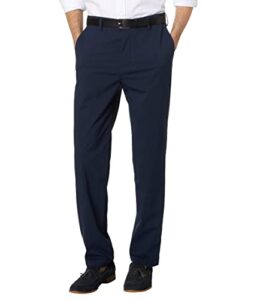 dockers men's signature go straight fit khaki smart 360 tech pants (regular and big & tall), (new) navy blazer, 36w x 34l