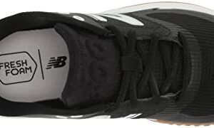 New Balance Men's Fresh Foam 3000 V6 Turf-Trainer Baseball Shoe, Black/White/Gum, 10.5