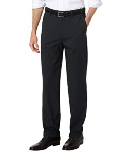 dockers men's signature go straight fit khaki smart 360 tech pants (regular and big & tall), (new) beautiful black, 38w x 30l